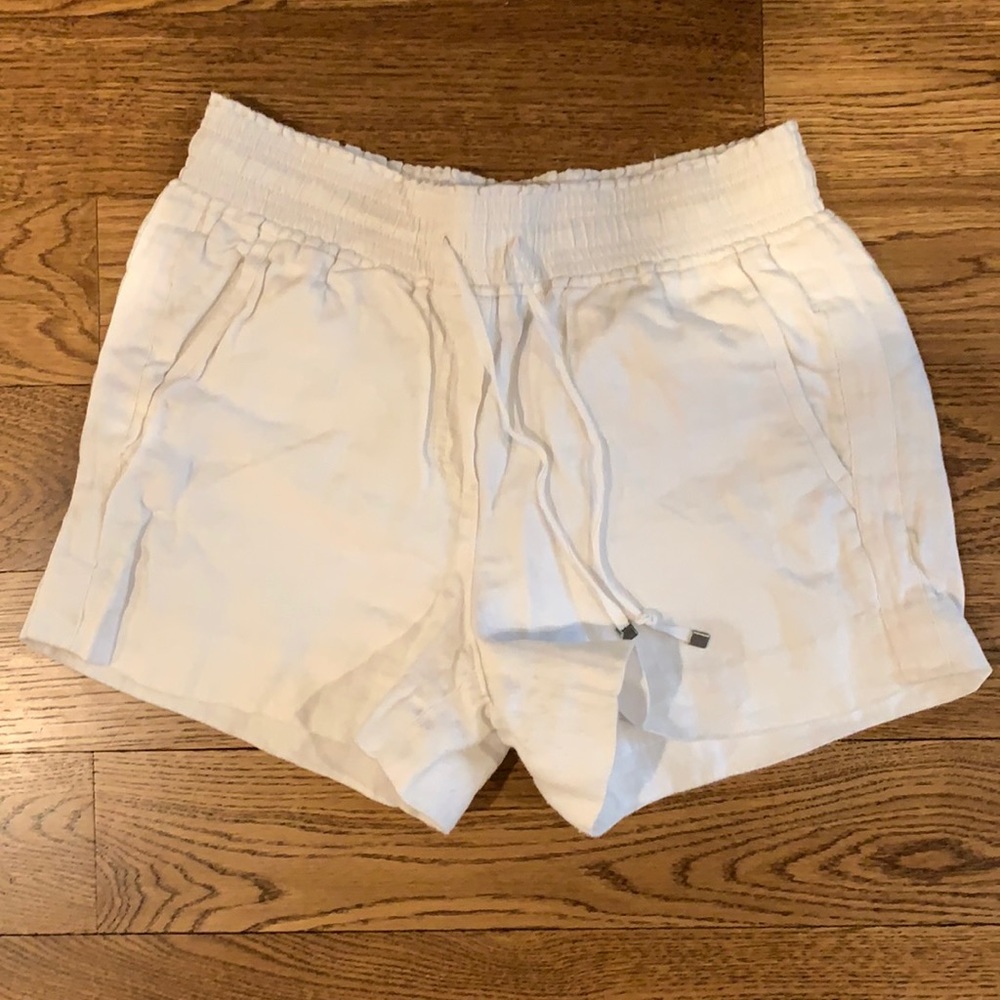 White drawstring shorts J. Crew